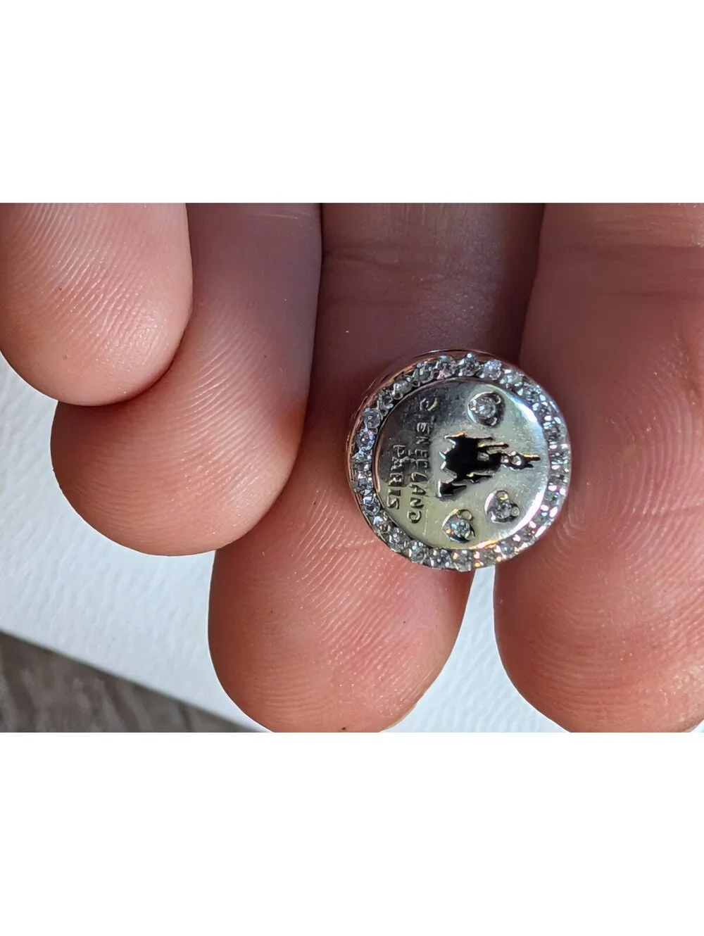 Pandora s925 ale silver charm pendant Disney paris